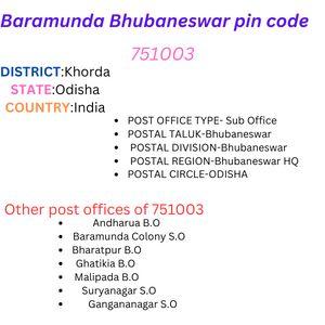 Baramunda Bhubaneswar pin code