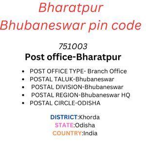Bharatpur Bhubaneswar pin code