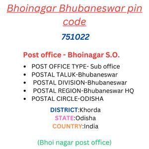 Bhoinagar Bhubaneswar pin code