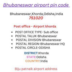 Bhubaneswar airport pin code