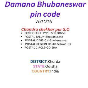 Damana Bhubaneswar pin code