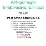 Kalinga nagar Bhubaneswar pin code