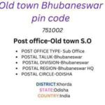 Old town Bhubaneswar pin code