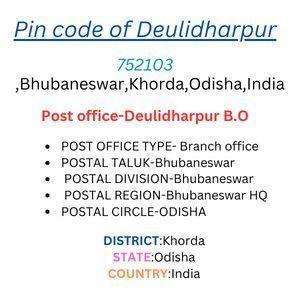 Pin code of Deulidharpur