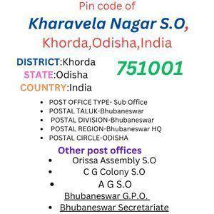 Pin code of Kharavela Nagar